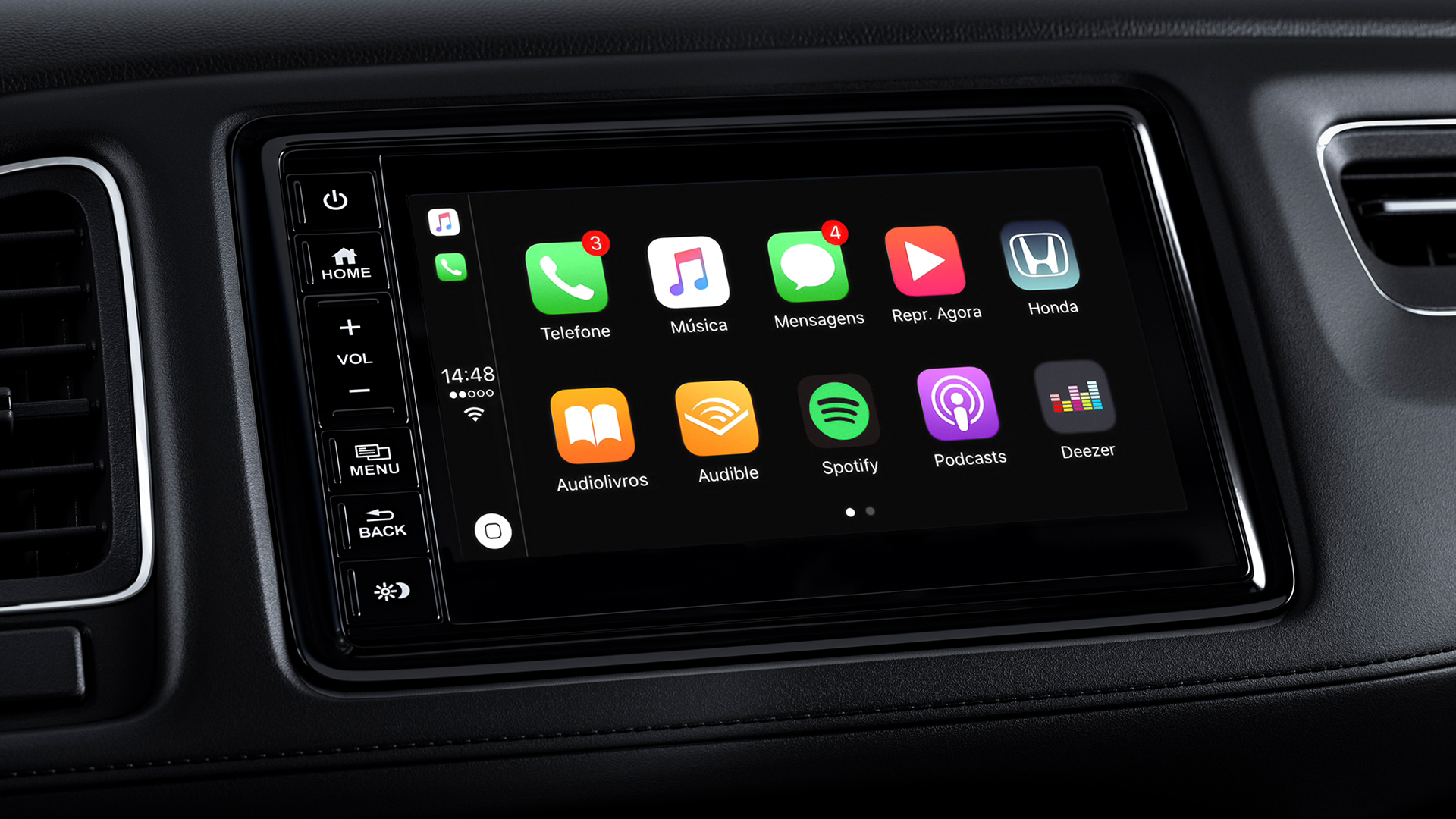 Interface intuitiva Apple CarPlay® Honda Automóveis